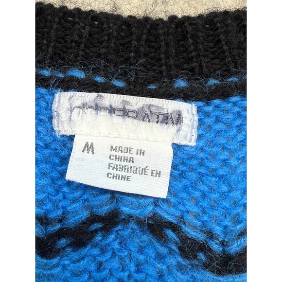 Women's Y2K Vintage Colorful‎ Design Collective Mohair Crew Neck Sweater Size M - Picture 7 of 7